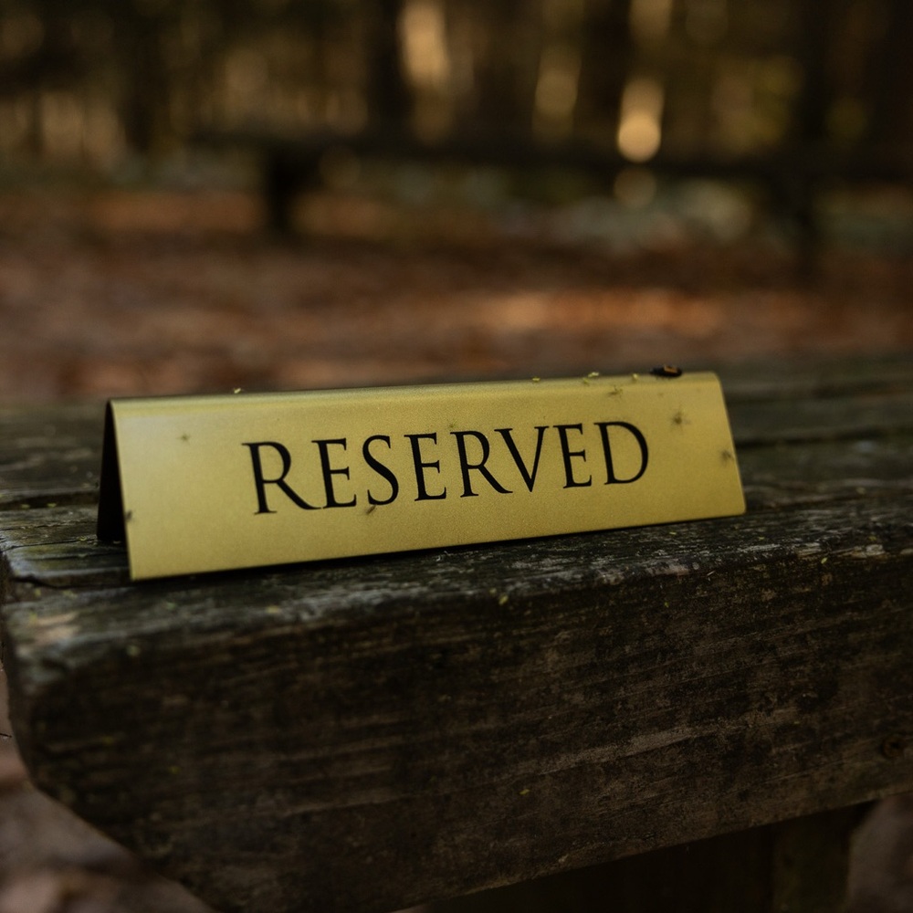 Gold Reserved Table Signs - Picture 2 of 2